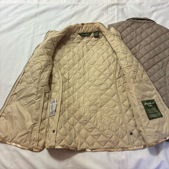 Eddie Bauer Women's XS Goose Down Quilted Vest Jacket Full Zip Set of Two - Picture 14 of 16